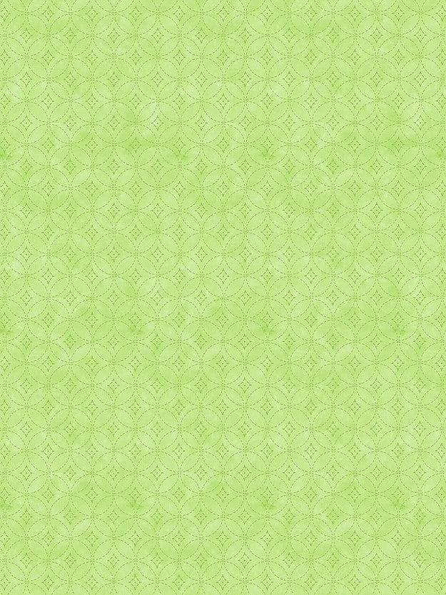 Timeless Treasures Hello Sunshine Geo Pattern Green KATIE-CD1350