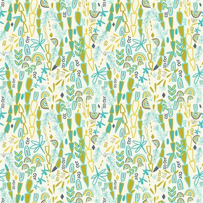 Clothworks Boho Garden Y3569-57 Cream
