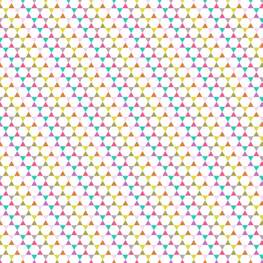 Cotton + Steel From The Desk Of... Hexagons White
