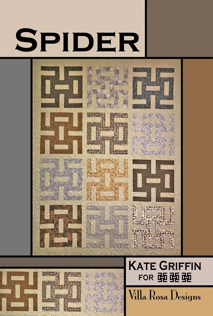 X2004 Spider 66"x86" Quilt Pattern by Villa Rosa Designs