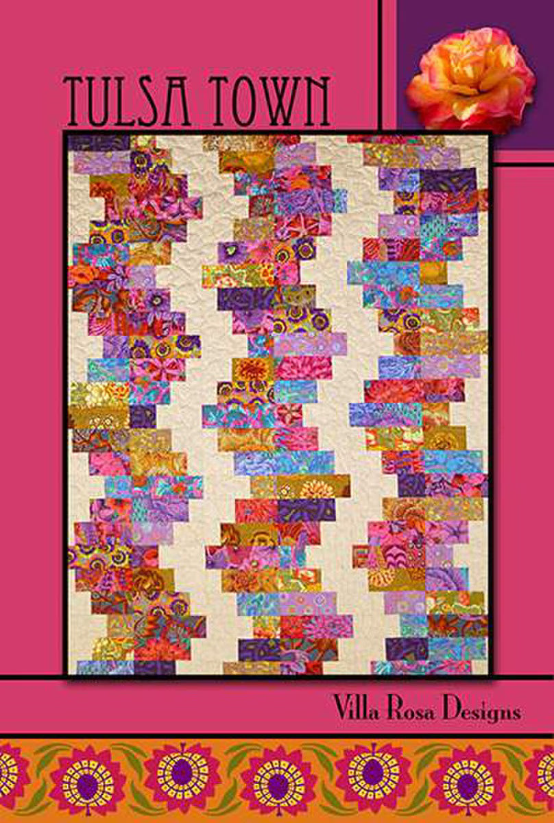 X2010 Tulsa Town 57"x72" Quilt Pattern by Villa Rosa Designs