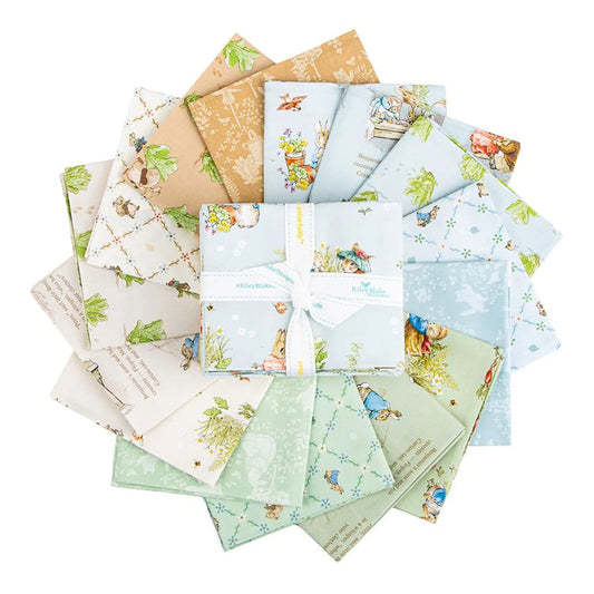 X2021 Riley Blake Designs Peter Rabbit & Benjamin Bunny Fat Quarter Bundle 15 pcs
