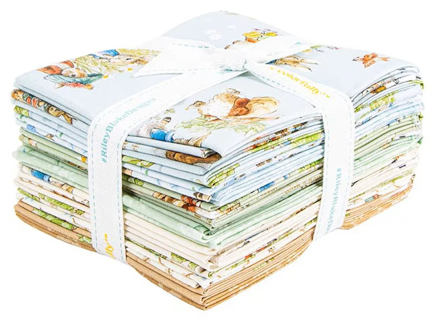 X2021 Riley Blake Designs Peter Rabbit & Benjamin Bunny Fat Quarter Bundle 15 pcs