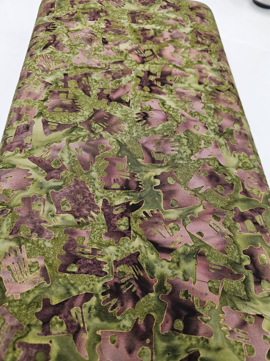 Banyan Batiks Canoe Lake Tossed Chairs Olive