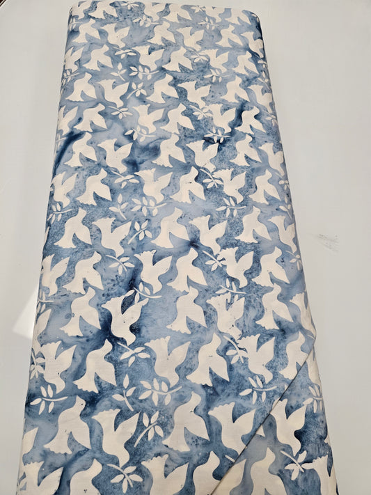 Island Batik Snowsicle Dove Leaf Ocean Fog #122101538