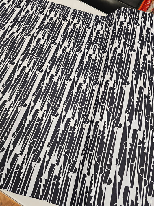 8210 Batik Black Geometric