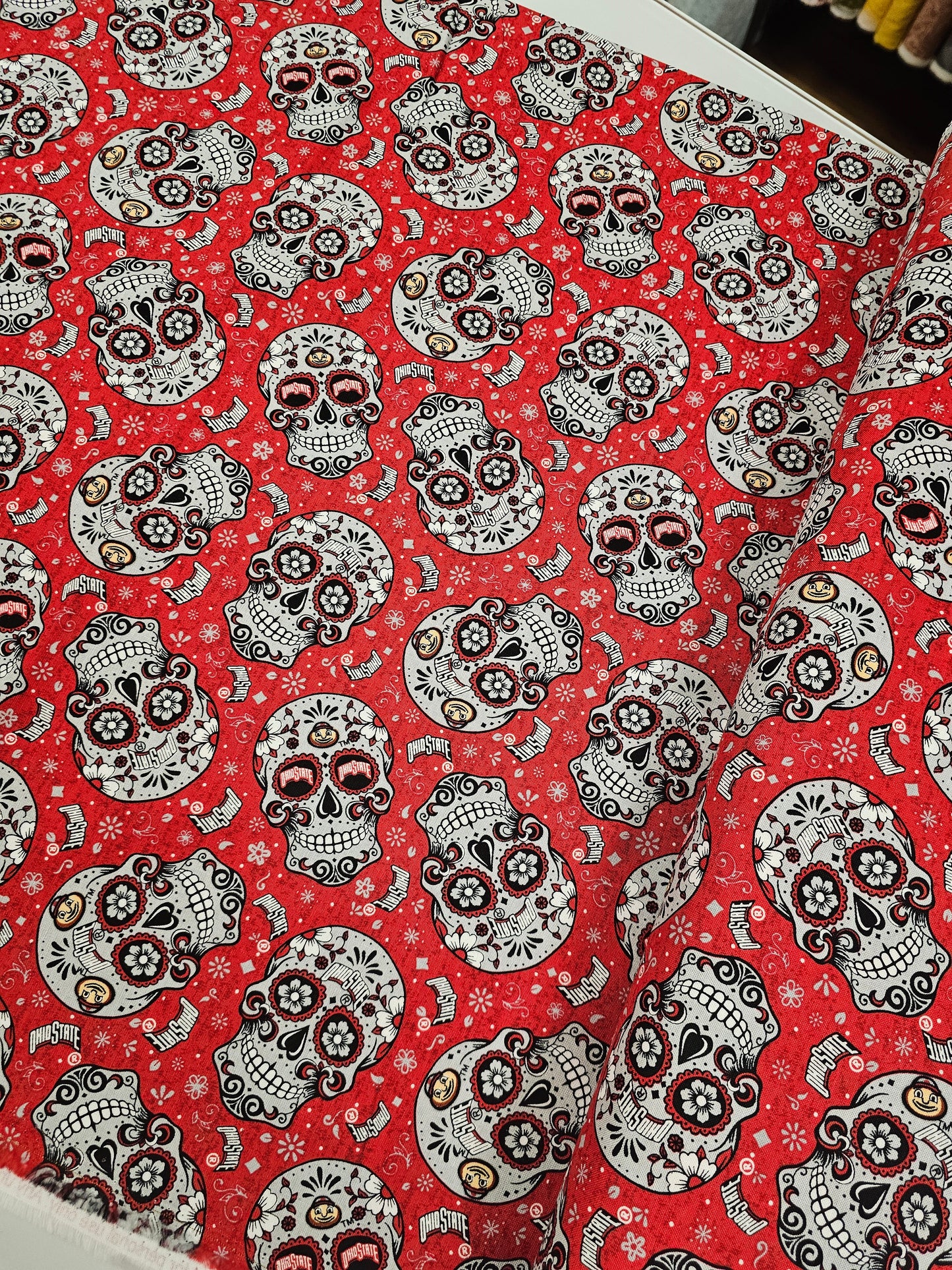Ohio State University Buckeyes Skulls Red OSU