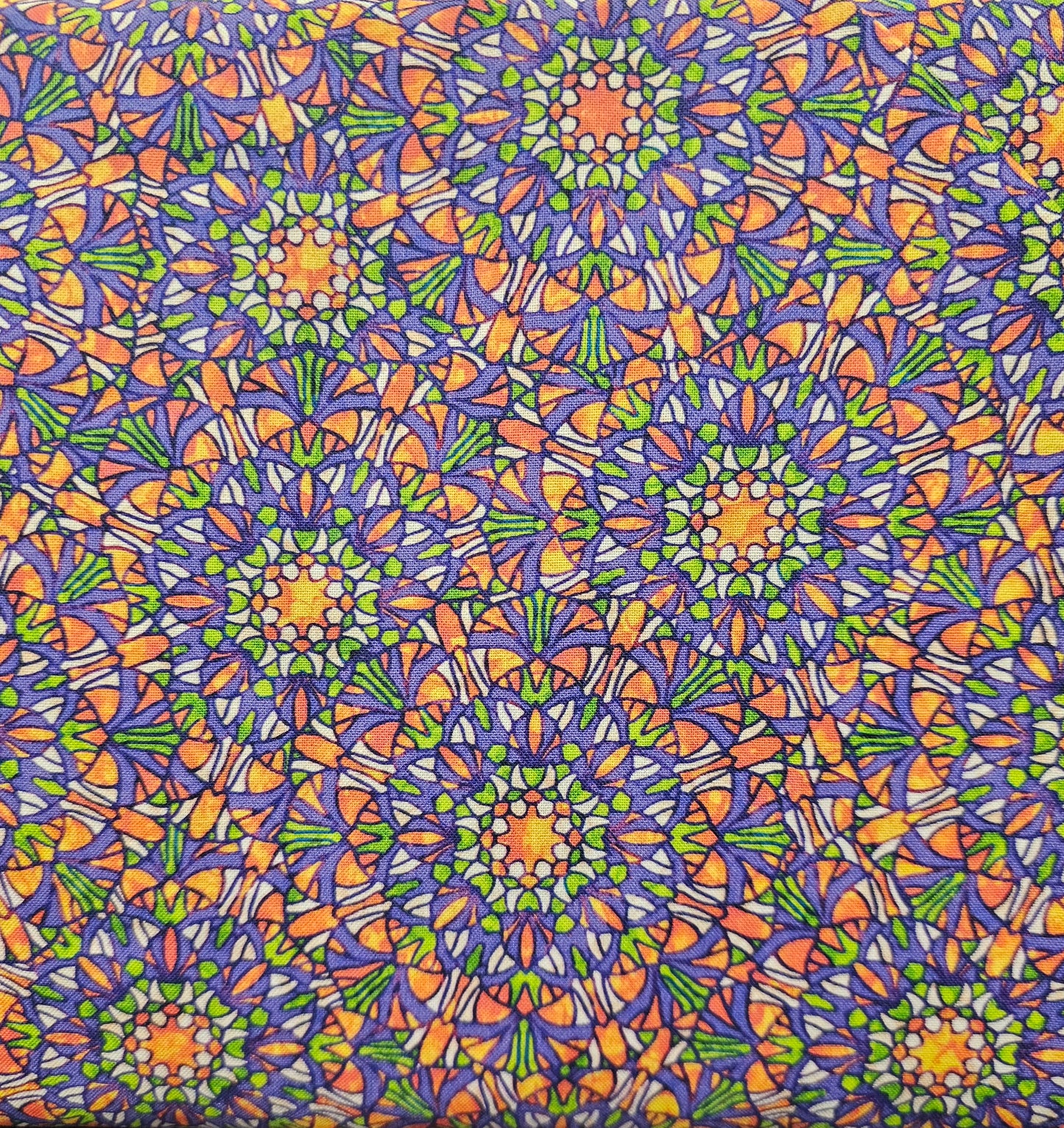 QT Fabrics Large Set Medallions Purple Ambiance 1649-28608-V