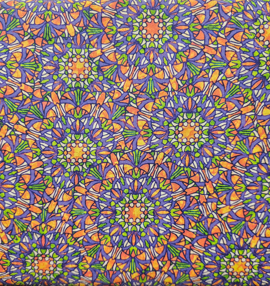 QT Fabrics Large Set Medallions Purple Ambiance 1649-28608-V