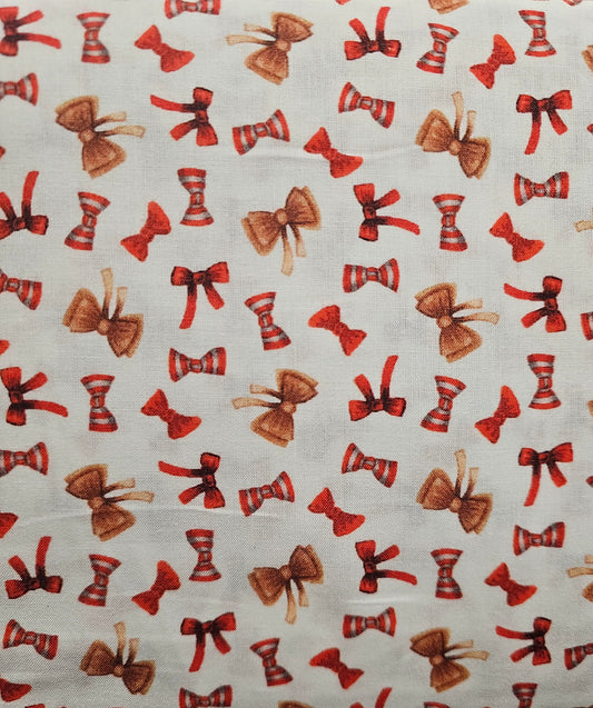 Stof France Fabrics Peniche BlancToutou 3 Ribbons Bows