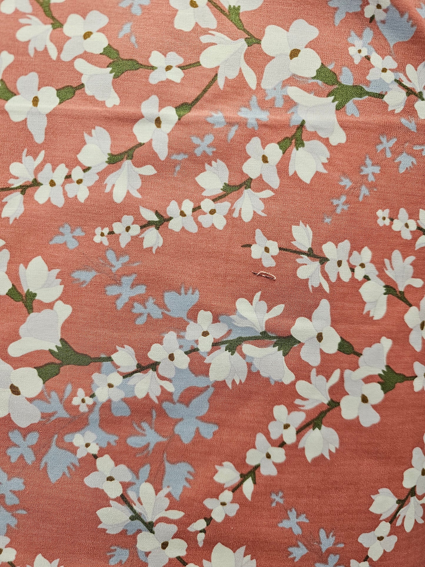 Mook Fabrics Flower Sprays on Burnt Orange RS-23054-CT-35-16