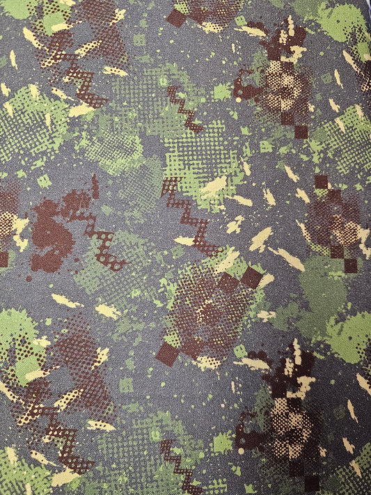 Mook Fabrics Paint Splatter Green