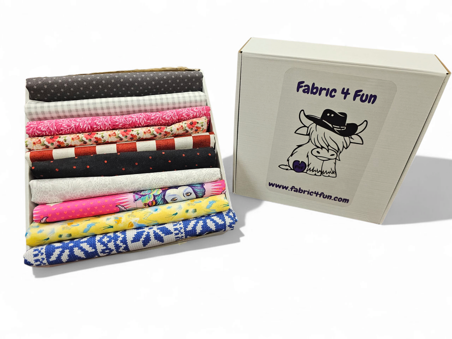 10 yard Mystery Quilting Cotton Bundle:  All 1 yard cuts.  NO REPEATS