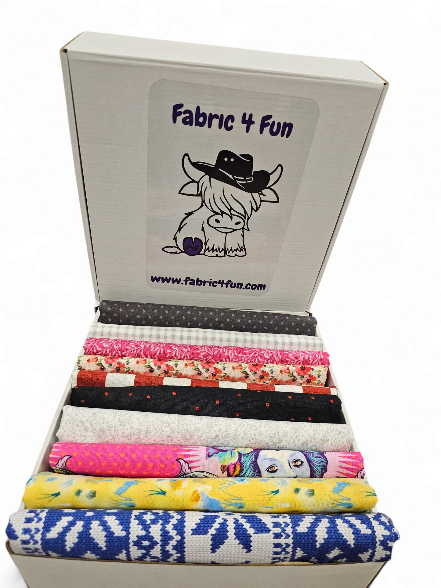 10 yard Mystery Quilting Cotton Bundle:  All 1 yard cuts.  NO REPEATS