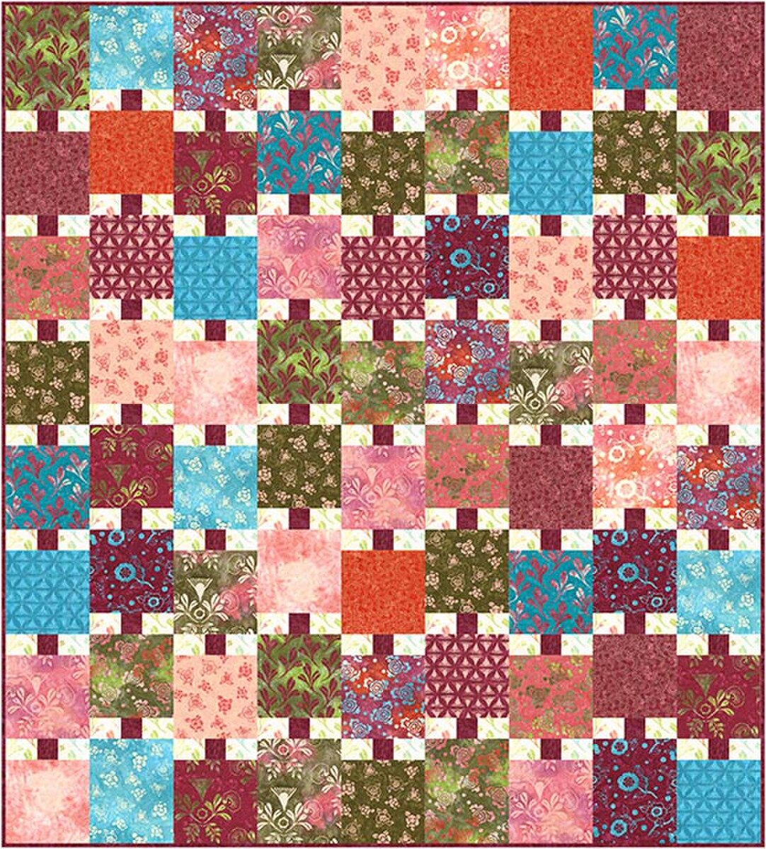 P2076 Beaded 72"x80" Quilt Pattern by Villa Rosa Designs