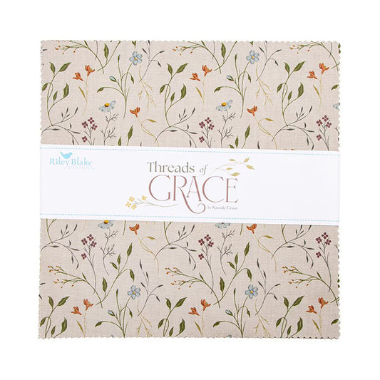 X2026 Riley Blake Designs Threads of Grace 10" Stacker 42 pieces