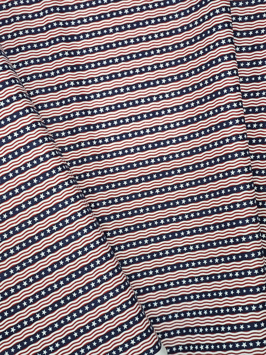 1062 Patriotic Waving Stars on Stripes