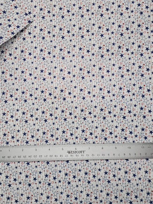 8787 Patriotic Tossed Multi Star Glitter