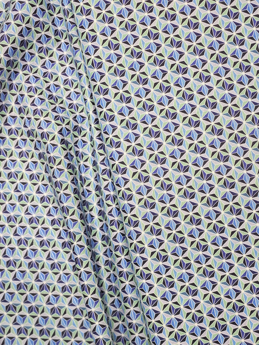 1056 Patriotic Faceted Geo Blue