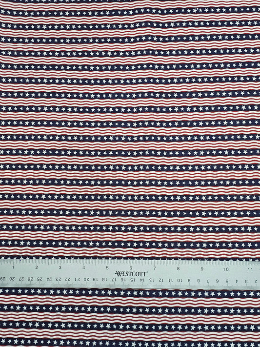 8790 Patriotic Waving Stars on Stripes