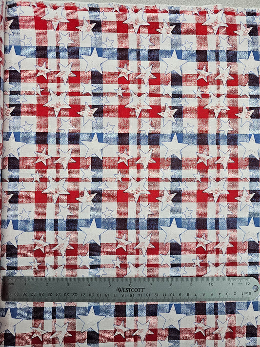 8782 Patriotic Plaid With Stars