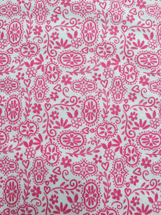 9380 Fabric Editions, Inc Pink and White Floral
