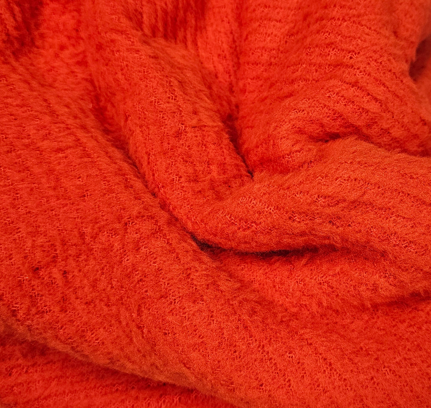 5014 POLARTEC HIGH LOFT STRIPED FLEECE in ORANGE