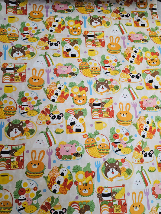 1654 Trans Pacific Textiles Kawaii Bento Beige 0784905