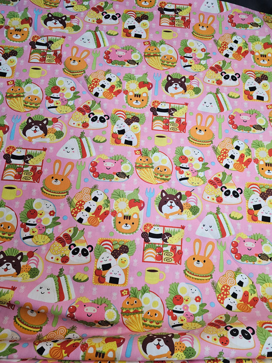 1653 Trans Pacific Textiles Kawaii Bento Pink 0784909