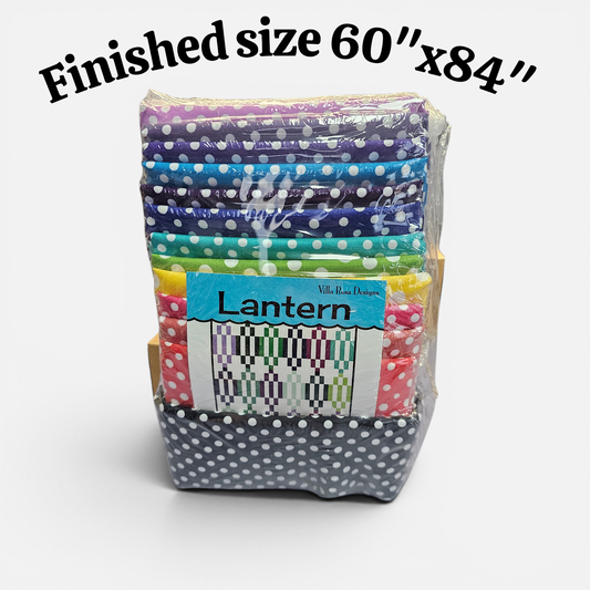 K6999L Lantern Quilt Kit Finishes at 60" x 84"