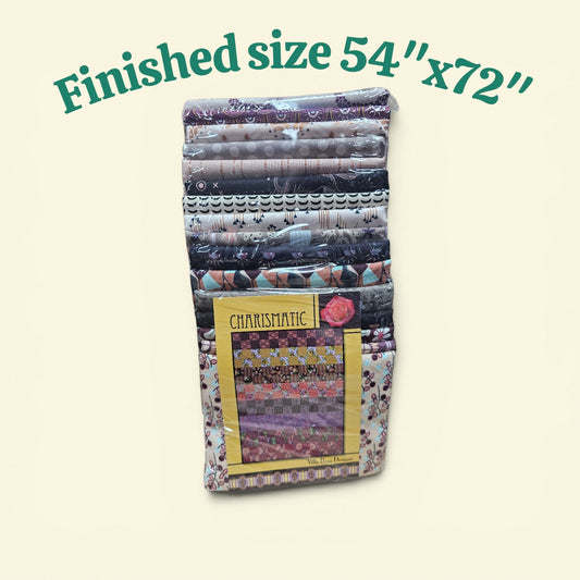 K6999C Charismatic Quilt Kit Finished Size 54"x72"