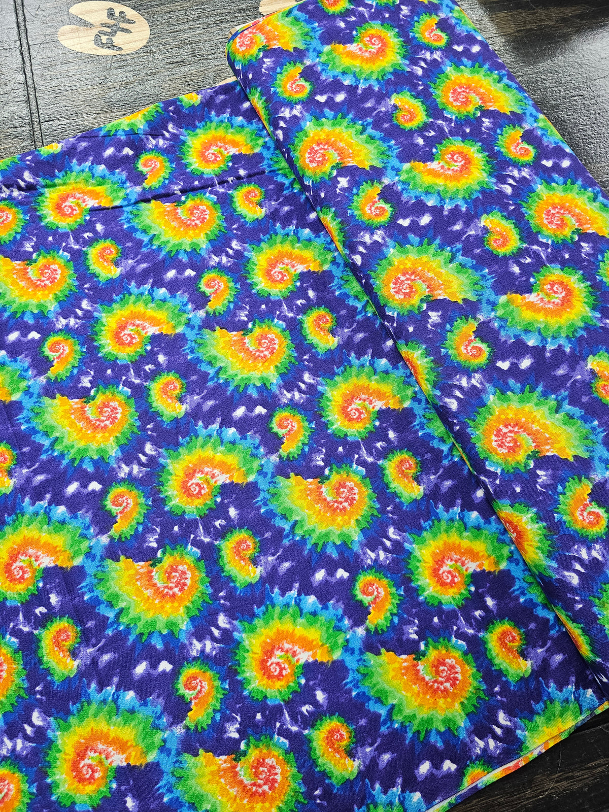 1164 Tie Dye Swirls on Purple