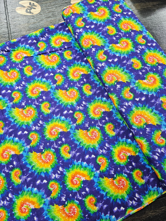 1164 Tie Dye Swirls on Purple