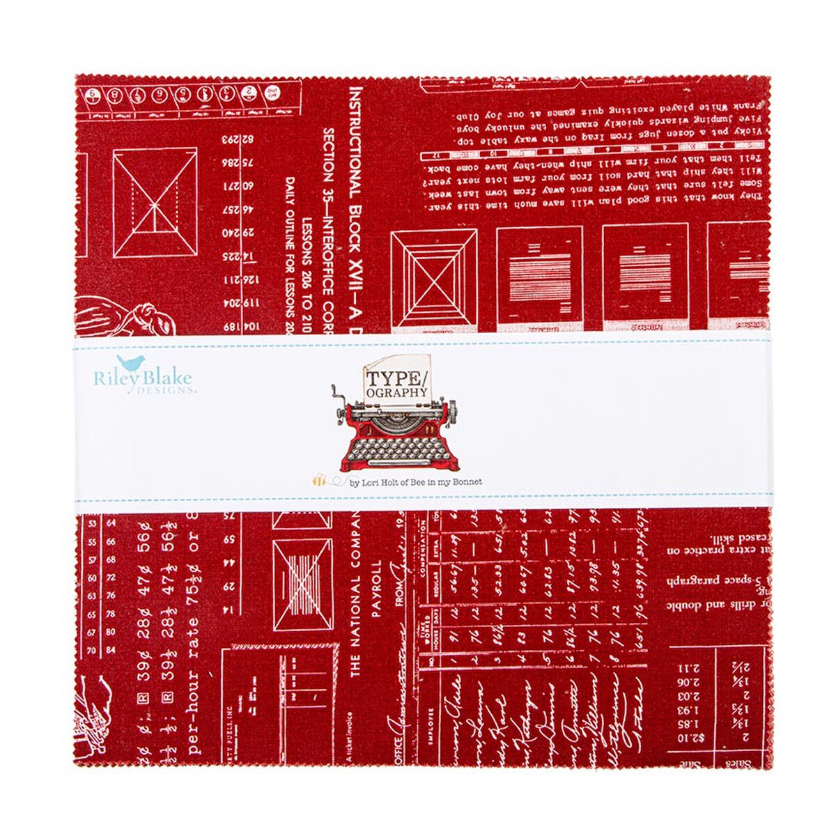 X2028 Riley Blake Designs TYPE/ography 10" Stacker 42 pieces