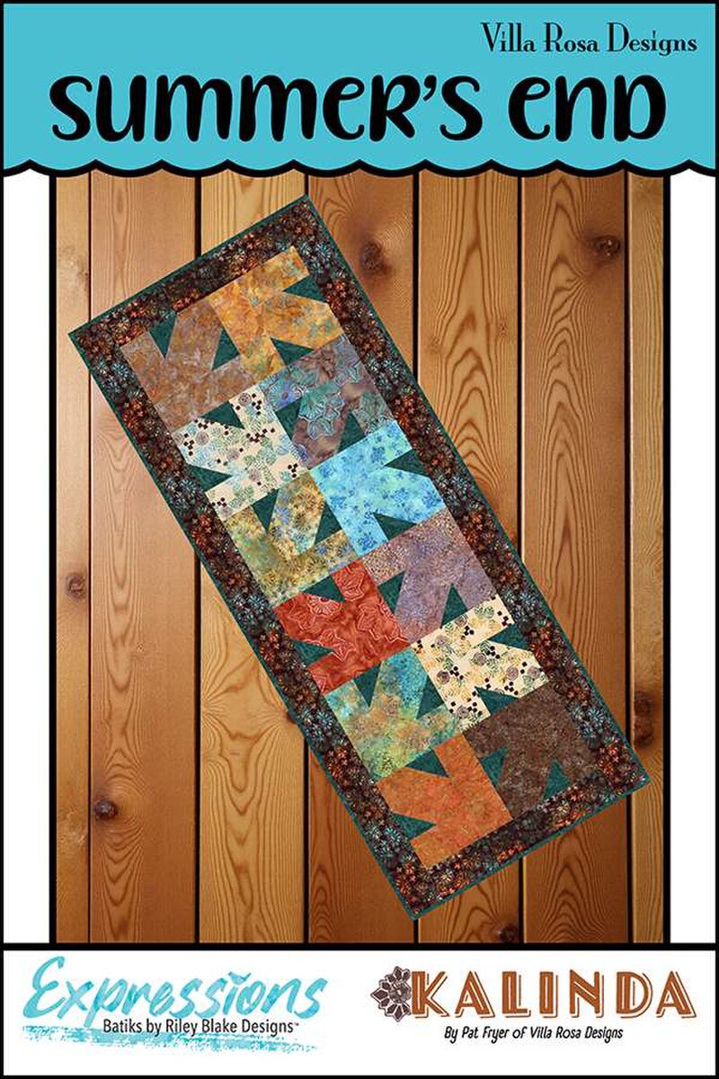 P2040 Summer's End 24" x 60" Table Runner Pattern by Villa Rosa Designs