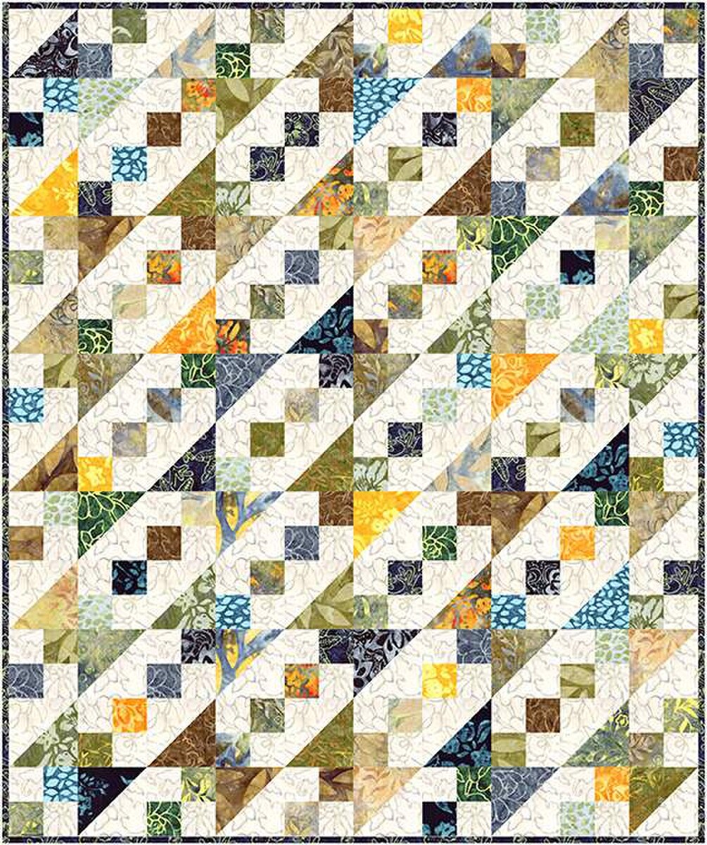 P2042 Giggles 40" x 48" Quilt Pattern by Villa Rosa Designs