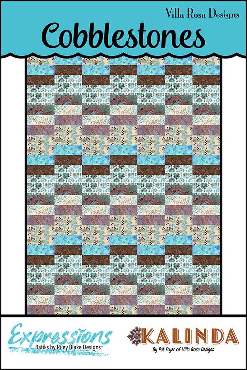 P2047 Cobblestones 63" x 78" Quilt Pattern by Villa Rosa Designs