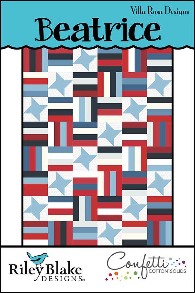 P2048 Beatrice 54" x 72" Quilt Pattern by Villa Rosa Designs