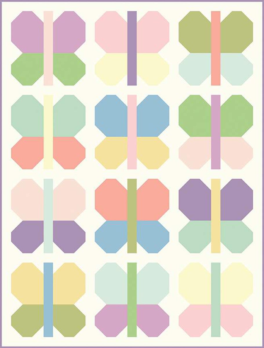 P2051 Kaleidoscope 56" x 74" Quilt Pattern by Villa Rosa Designs