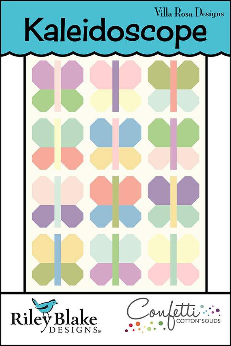 P2051 Kaleidoscope 56" x 74" Quilt Pattern by Villa Rosa Designs