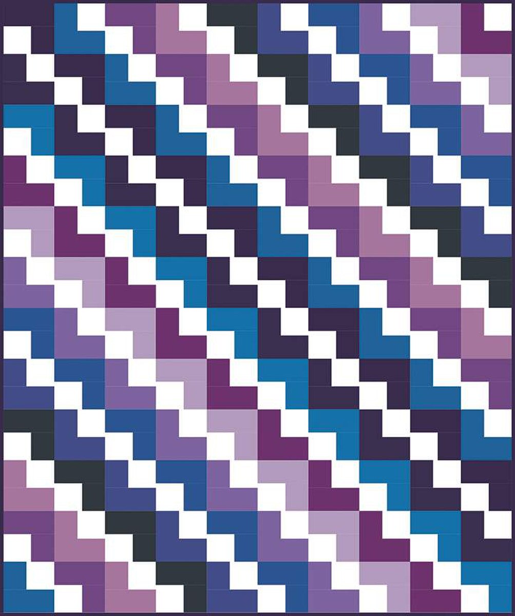 P2053 Seaside Park 55" x 66" Quilt Pattern by Villa Rosa Designs