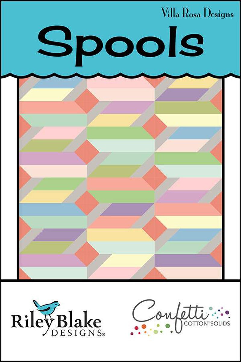 P2055 Spools 60" x 60" Quilt Pattern by Villa Rosa Designs