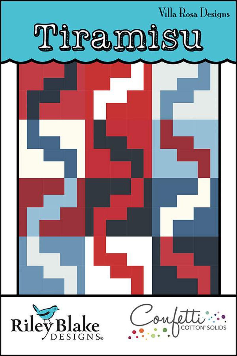 P2058 Tiramisu 64" x 70"  Quilt Pattern by Villa Rosa Designs