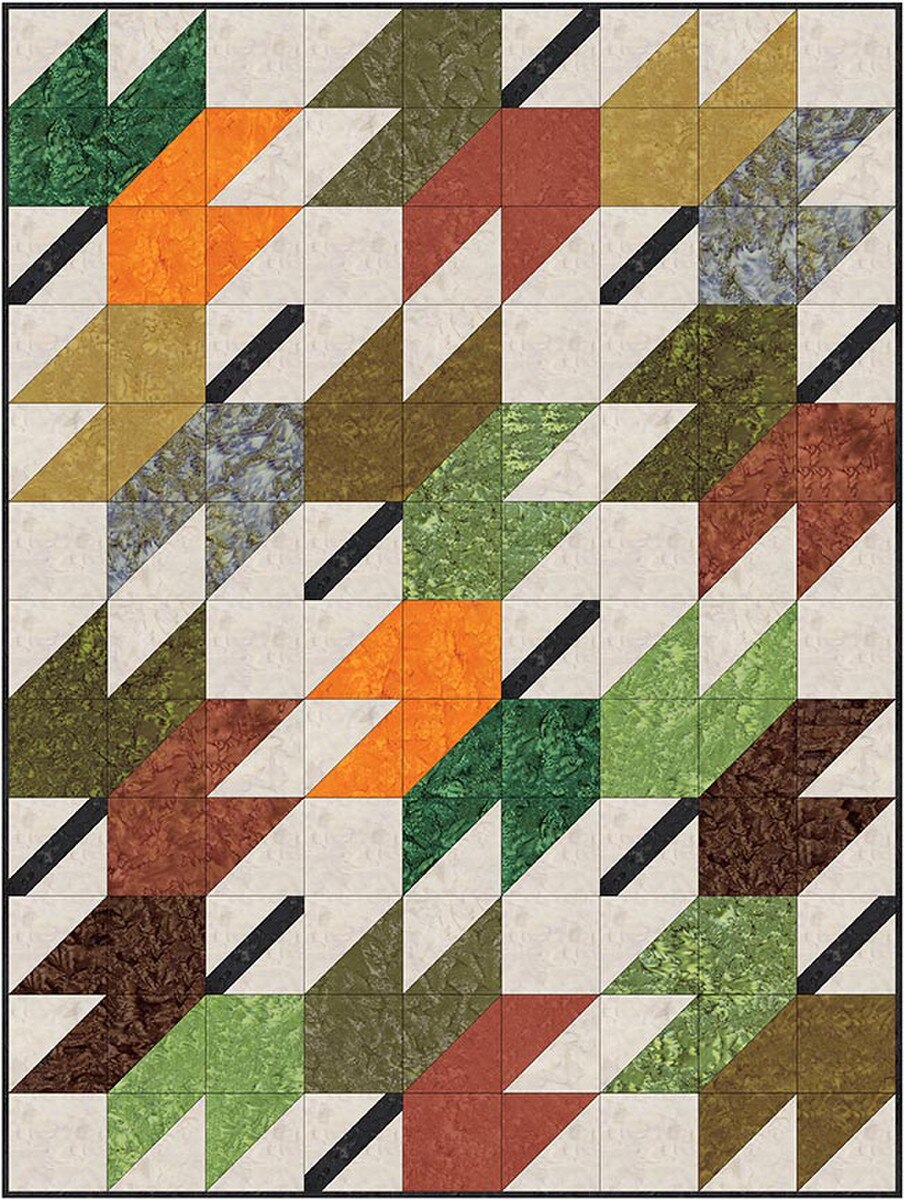 P2062 Falling 54"x72" Quilt Pattern by Villa Rosa Designs