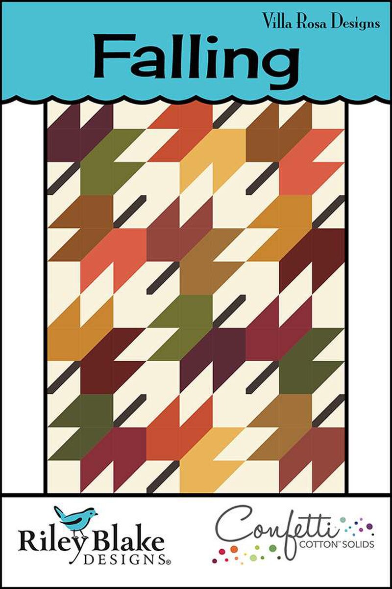 P2062 Falling 54"x72" Quilt Pattern by Villa Rosa Designs