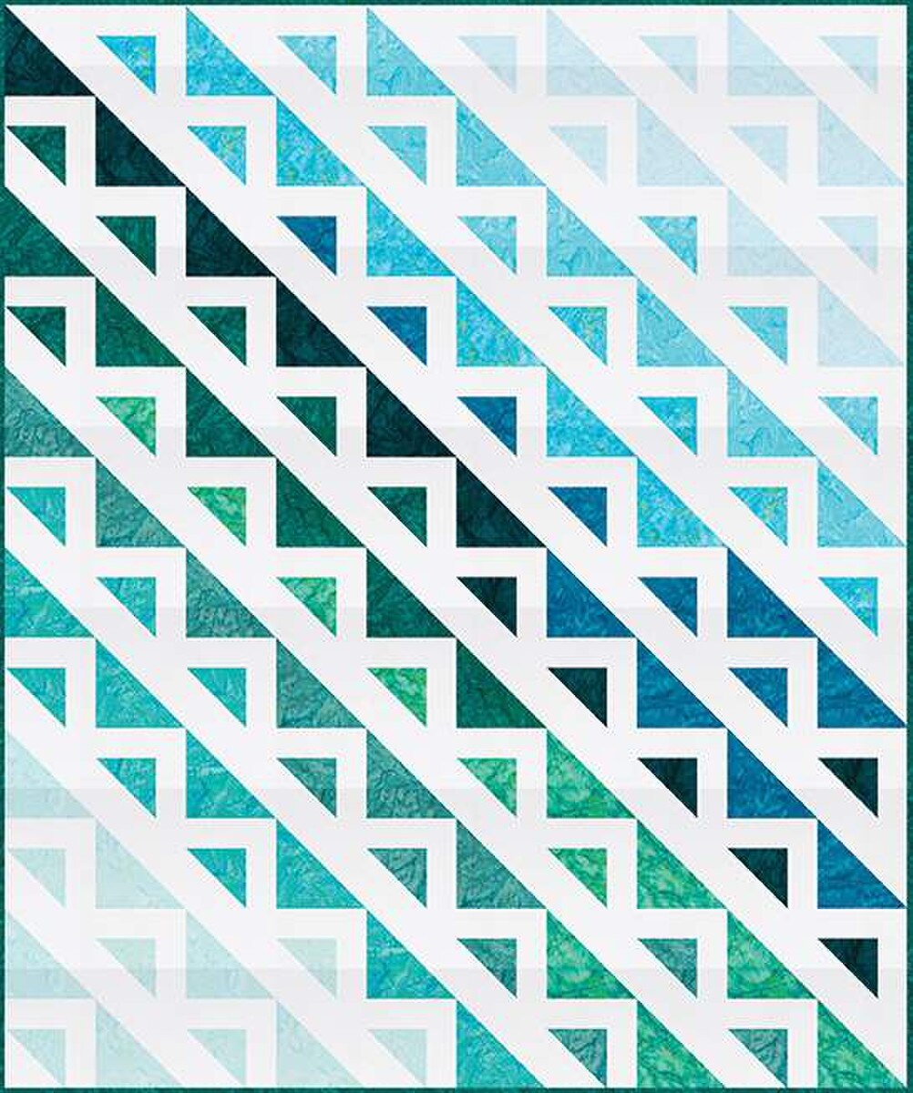 P2065 Chop 60"x72" Quilt Pattern by Villa Rosa Designs