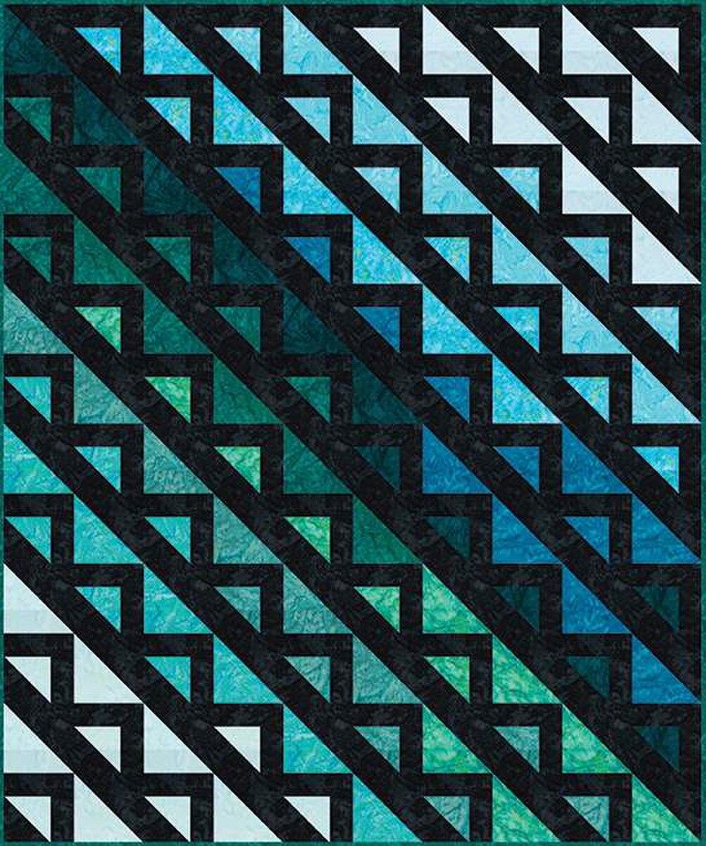 P2065 Chop 60"x72" Quilt Pattern by Villa Rosa Designs