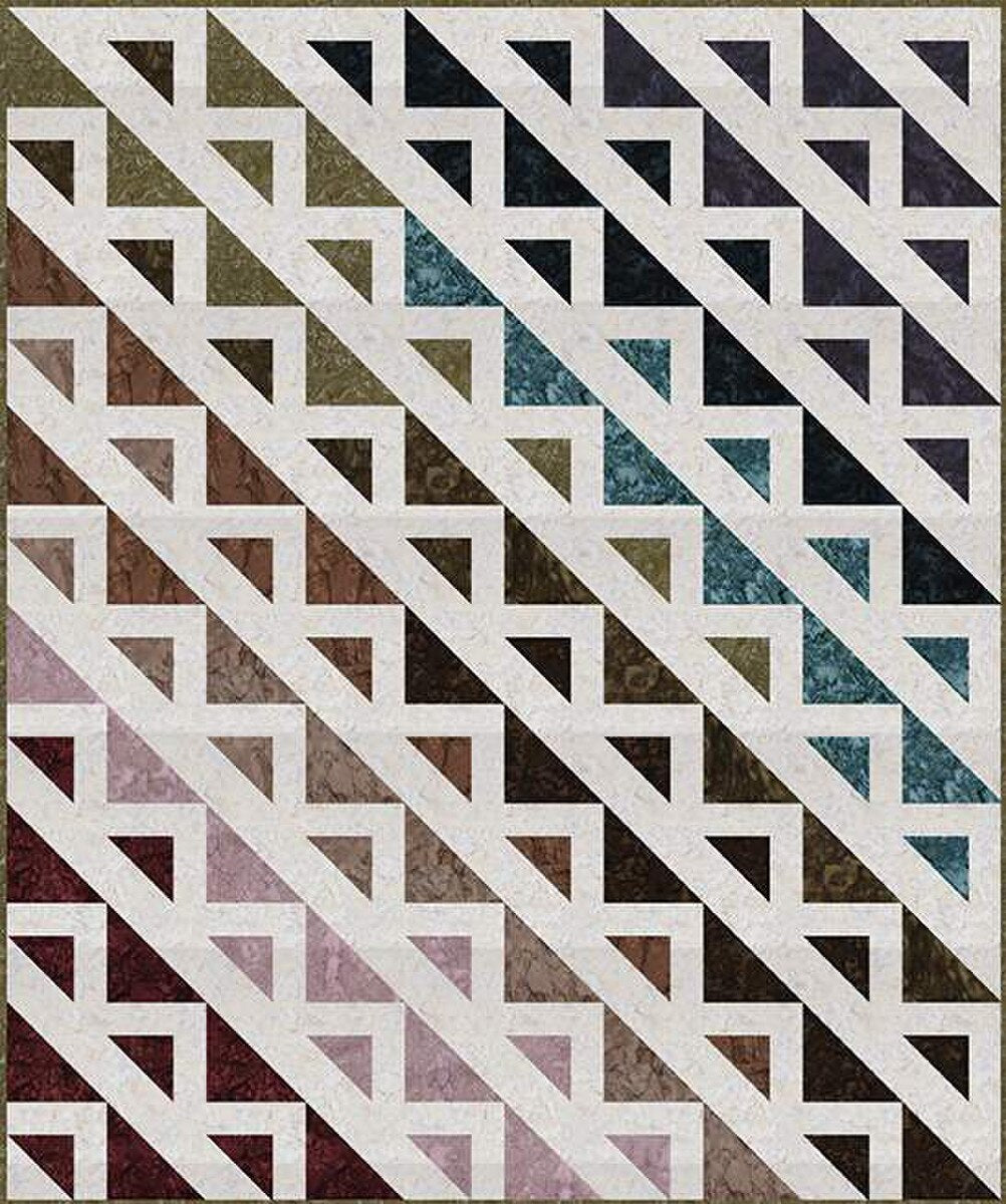 P2065 Chop 60"x72" Quilt Pattern by Villa Rosa Designs