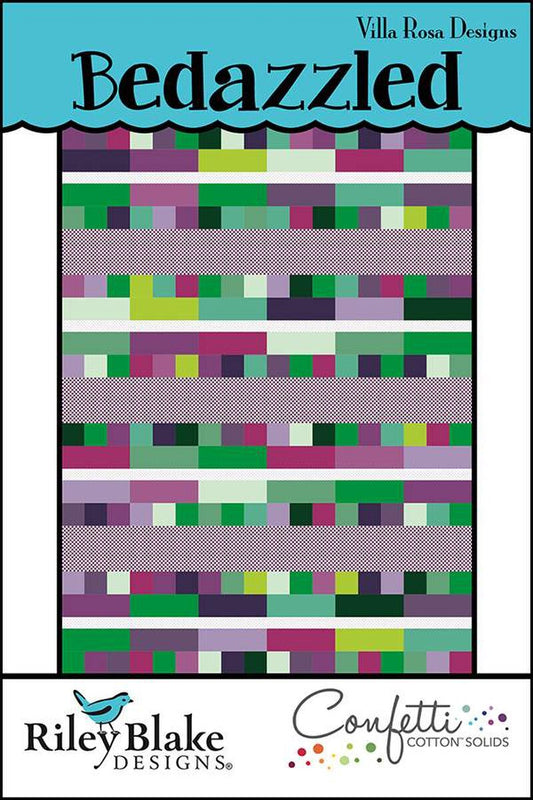 P2064 Bedazzled 54"x72" Quilt Pattern by Villa Rosa Designs