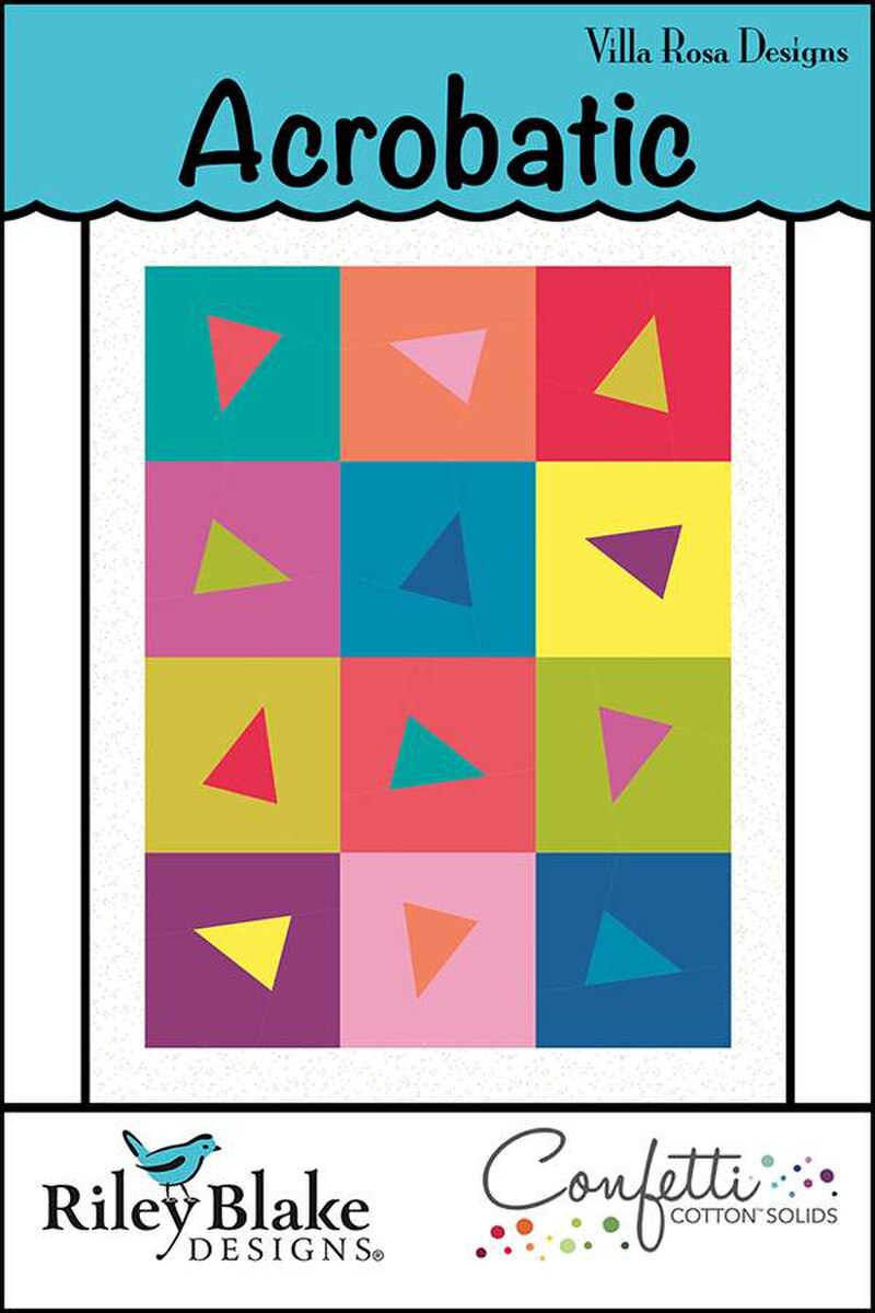 P2072 Acrobatic 42"x56" Quilt Pattern by Villa Rosa Designs